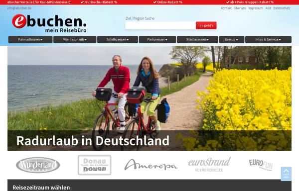 Vorschau von www.ebuchen.com, Destinationsentwicklung & Marketing GmbH