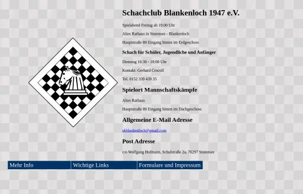 Vorschau von sk-blankenloch.badischer-schachverband.de, Schachklub Blankenloch 1947 e.V.