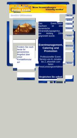 Vorschau der mobilen Webseite www.event-team-sachsen.de, Event-Team Sachsen