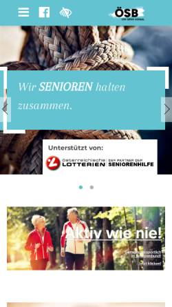 Vorschau der mobilen Webseite www.seniorenbund.at, Österreichischer Seniorenbund