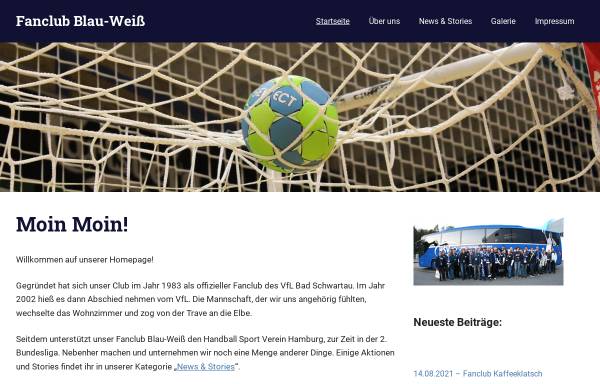 Vorschau von www.fanclub-blauweiss.de, Fanclub Blau-Weiß