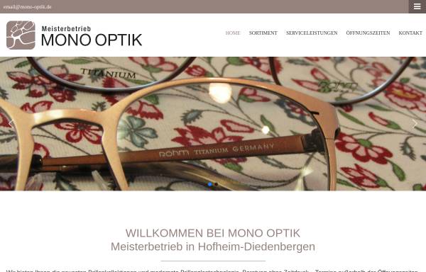 Vorschau von www.mono-optik.de, Mono Optik Augenoptik-Meisterbetrieb
