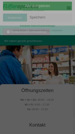 Vorschau der mobilen Webseite www.floesser-apotheke.de, Flößerapotheke