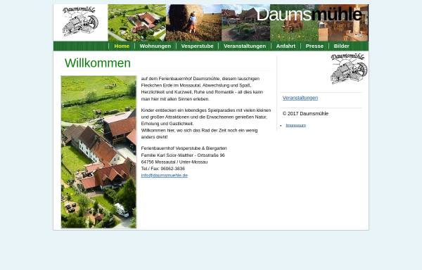 Vorschau von www.daumsmuehle.de, Daumsmühle