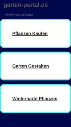 Vorschau der mobilen Webseite www.garten-portal.de, Gartenportal.de