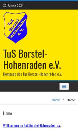 Vorschau der mobilen Webseite tus-borstel-hohenraden.de, TuS Borstel-Hohenraden e.V.