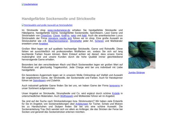 Vorschau von www.zauberwiese.de, Zauberwiese