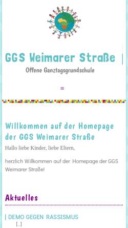 Vorschau der mobilen Webseite www.ggs-weimar-koeln.de, Gemeinschaftsgrundschule Weimarer Straße