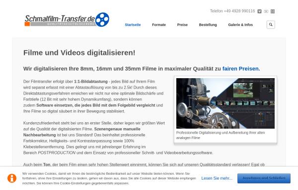 Vorschau von schmalfilm-transfer.de, Schmalfilm-Transfer.de, Hanna Janssen