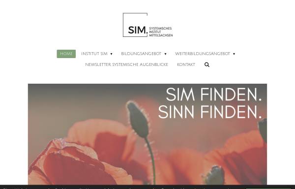 Vorschau von www.sim-sachsen.de, Systemisches Institut Mittelsachsen