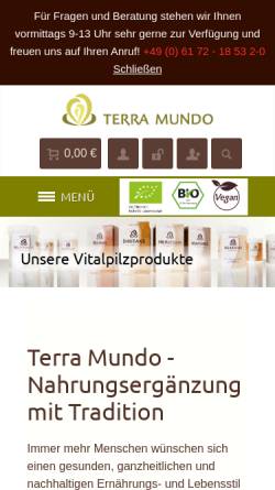 Vorschau der mobilen Webseite www.terra-mundo.de, Terra Mundo GmbH