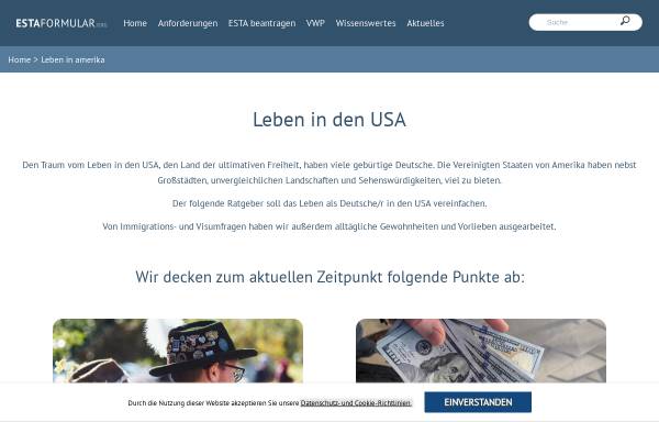 Vorschau von www.deutscheindenusa.com, Deutsche in den USA