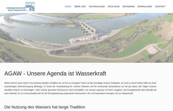 Vorschau von www.alpine-wasserkraft.com, Arbeitsgemeinschaft Alpine Wasserkraft