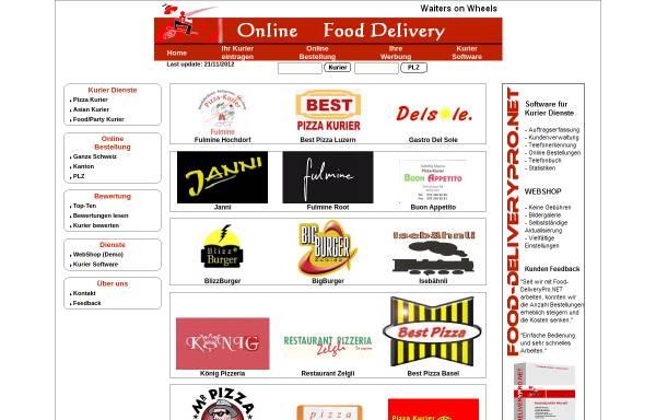 Vorschau von www.food-delivery.ch, Food-Delivery