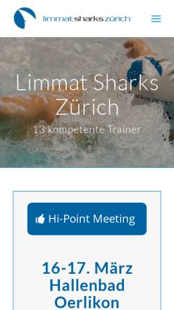 Vorschau der mobilen Webseite www.svl.ch, Schwimmverein Limmat (SVL)