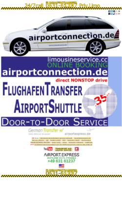 Vorschau der mobilen Webseite www.airportconnection.de, Airportconnection.de