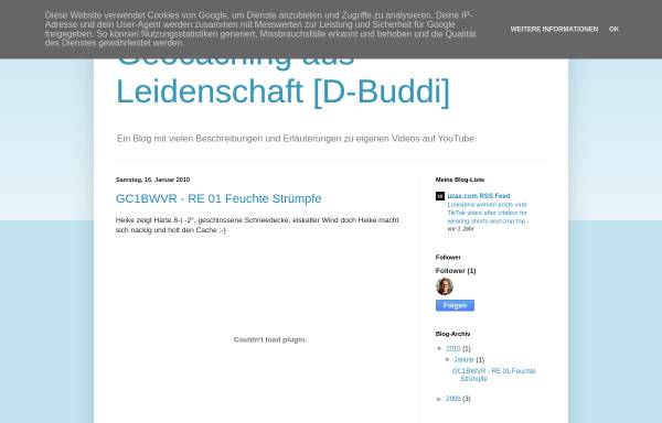Vorschau von d-buddi.blogspot.com, Geocaching aus Leidenschaft [D-Buddi]