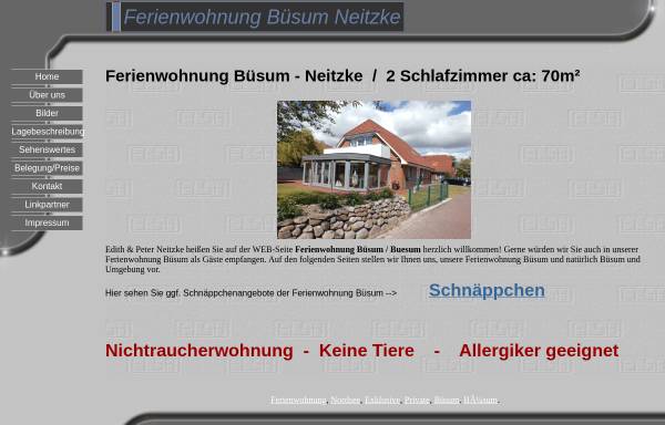 Vorschau von www.ferienwohnung-buesum-neitzke.de, Ferienwohnung Neitzke