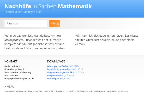 Vorschau von www.mathe-nachgeholfen.de, Mathematik nachgeholfen