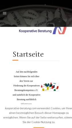 Vorschau der mobilen Webseite www.kooperative-beratung.com, Kooperative Beratung