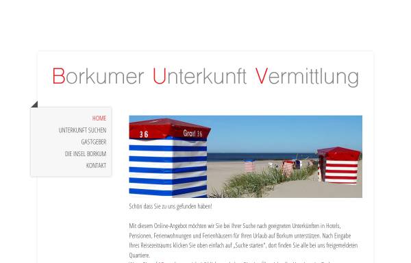 Vorschau von www.borkuminfo.de, Unterkunftsnachweis des Inselverein Borkum e.V.