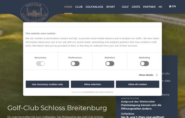 Vorschau von www.gcsb.de, Golfclub Schloss Breitenburg e.V.
