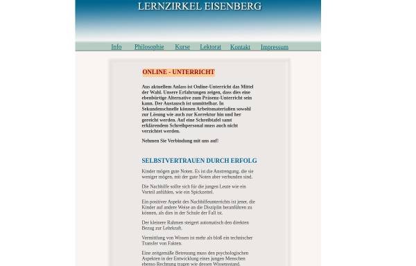 Vorschau von www.lernzirkel.info, Lernzirkel