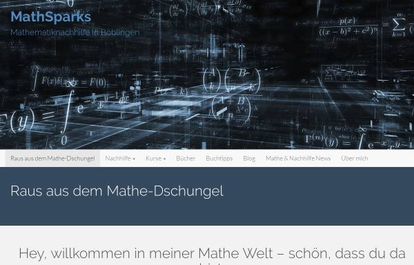 Vorschau von mathsparks.de, Math Sparks, Inh. Meike Iwanek