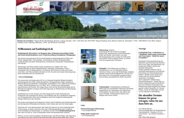 Vorschau von www.baubiologe24.de, Baubiologie: Wohnen ohne Umweltstress