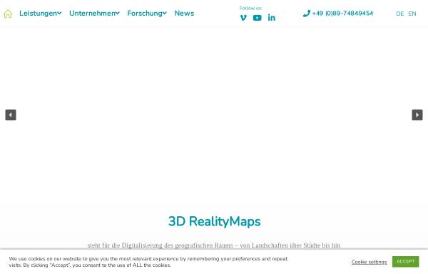 Vorschau von www.realitymaps.de, 3D RealityMaps GmbH
