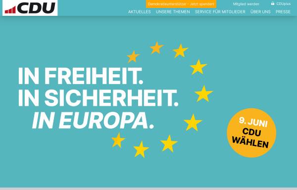 Vorschau von www.cdu.de, CDU Deutschlands