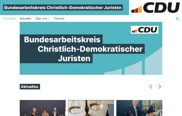 Vorschau von www.bacdj.cdu.de, Bundesarbeitskreis Christlich Demokratischer Juristen (BACDJ)