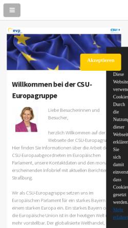 Vorschau der mobilen Webseite www.csu-europagruppe.de, CSU-Europagruppe