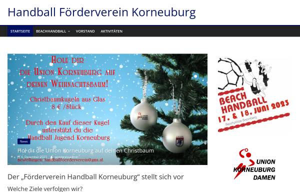 Vorschau von www.handball-korneuburg.at, Union Korneuburg Damen