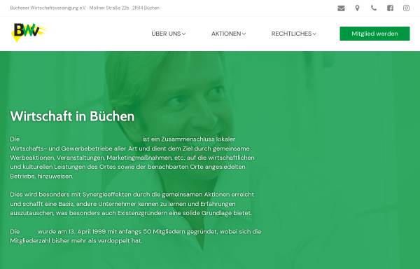Vorschau von www.bwv-buechen.de, Büchener Wirtschaftsvereinigung