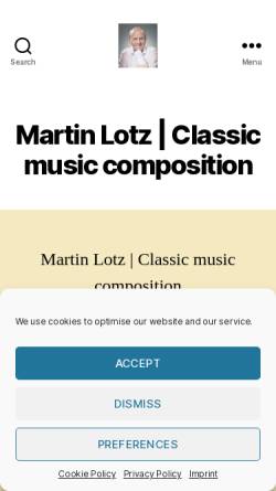 Vorschau der mobilen Webseite seq-music.de, Seq Music, Martin Lotz