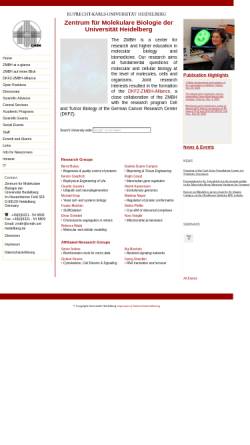 Vorschau der mobilen Webseite www.zmbh.uni-heidelberg.de, Zentrale Einheit Biomolekulare Chemie des Zentrums für Molekulare Biochemie