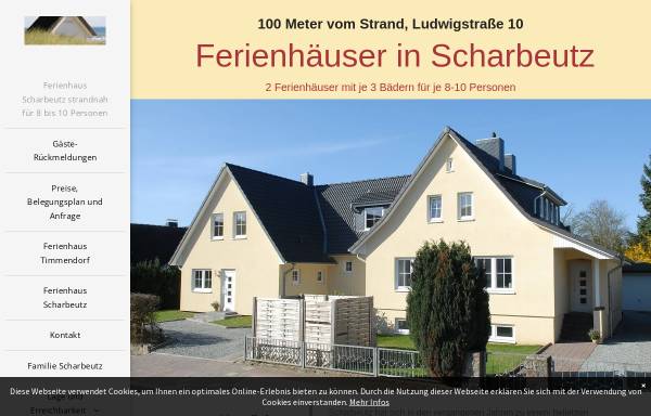 Vorschau von www.ferienhaus-scharbeutz-haffkrug.de, Ferienhäuser Scharbeutz und Timmendorf