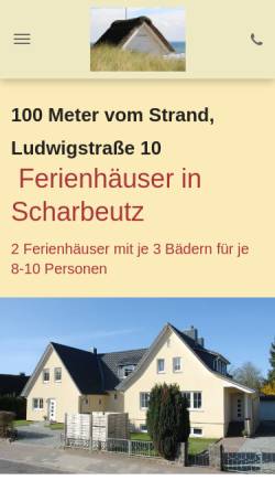 Vorschau der mobilen Webseite www.ferienhaus-scharbeutz-haffkrug.de, Ferienhäuser Scharbeutz und Timmendorf