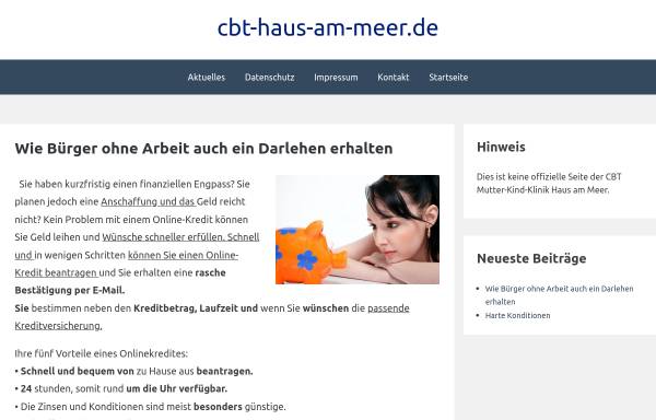 Vorschau von www.cbt-haus-am-meer.de, Mutter-Kind Klinik 