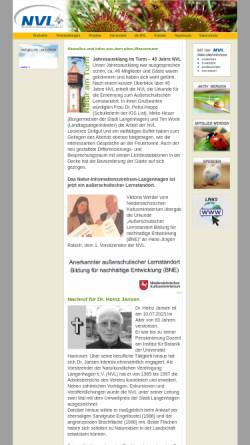 Vorschau der mobilen Webseite nvl-langenhagen.de, Naturkundliche Vereinigung Langenhagen e.V.