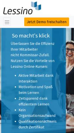 Vorschau der mobilen Webseite www.lessino.de, Lessino E-Learning