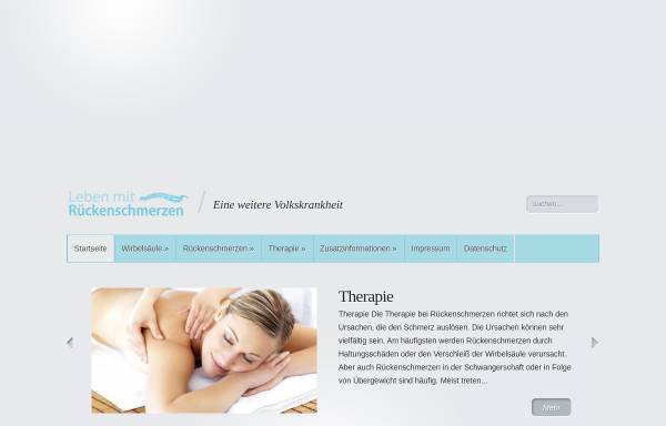 Vorschau von www.leben-mit-rueckenschmerzen.de, Leben mit Rückenschmerzen