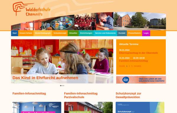 Vorschau von www.waldorfschule-chemnitz.de, Waldorfschule Chemnitz