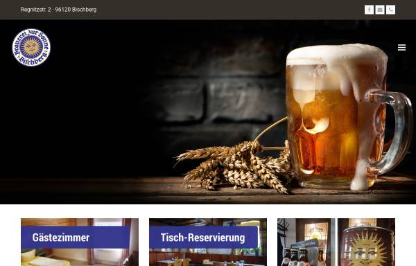 Vorschau von www.sonnenbier.de, Brauerei-Gasthof 