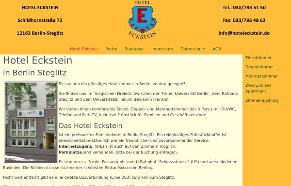 Vorschau von www.hoteleckstein.de, Hotel Eckstein