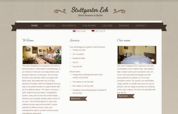 Vorschau von www.hotel-stuttgarter-eck.de, Hotel-Pension Stuttgarter Eck
