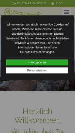 Vorschau der mobilen Webseite hausdergehzeiten.de, Haus der Ge(h)zeiten
