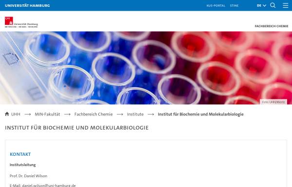 Institut für Biochemie und Molekularbiologie an der Universität Hamburg