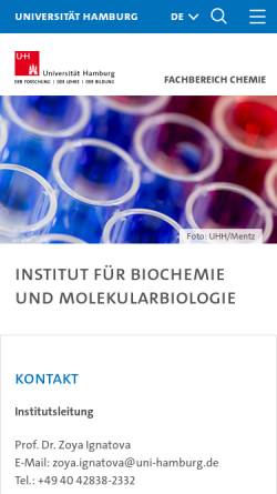 Institut für Biochemie und Molekularbiologie an der Universität Hamburg